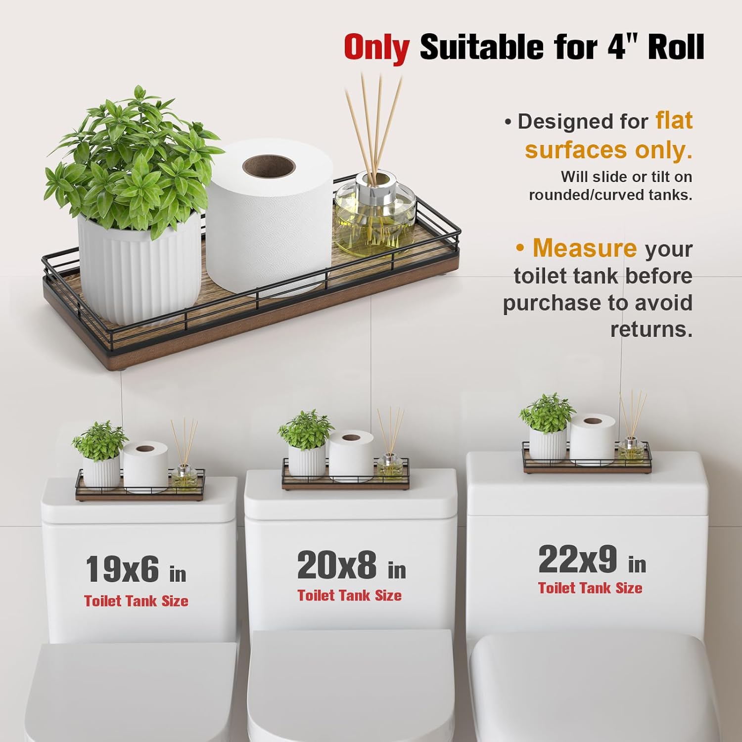 Acacia Wood Bathroom Vanity Tray, 11" L Small Countertop Tray for Dresser, Table, Kitchen Counter, Coffee Bar - Image 7