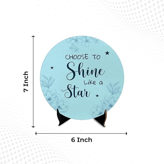 EARTHING HANDS Showpiece Idols and Figurines for Home and Office Decor | Wooden Stylish Quotes Today is Good Day Table, Desk | Livingroom | Modern Art Design | Motivational Show Piece (Multi6) - Image 2