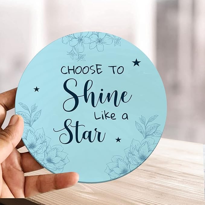 EARTHING HANDS Showpiece Idols and Figurines for Home and Office Decor | Wooden Stylish Quotes Today is Good Day Table, Desk | Livingroom | Modern Art Design | Motivational Show Piece (Multi6) - Image 3