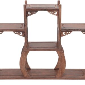 ERINGOGO Wooden Crafts Small Rack Chicken Wing Display Stand Home Goods for Tea Canister