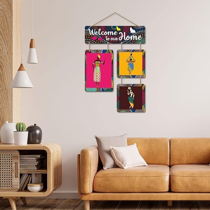 Good Vibes Only Wooden Wall Hanger for Home Decor | Office | Gifts | Bedroom | Living Room | Quotes Decorative Items | Wall Hangings for Home Decoration | Artworks (Multi5) - Image 3