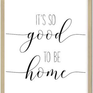 Rustic Style Wooden Wall Plaque with Classic Quotes It's So Good to Be Home Frame Wooden Plaque for Home Farmhouse Porch Wall Decor 16x20inch