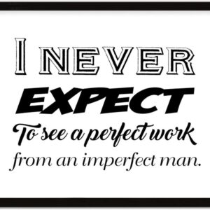 Vintage Framed Home Decor Wood Sign Plaque Like Every Man of Sense and Good Feeling I Abominate Work Country Wall Art Wood Plaque Sign 16x20 Inch Wooden Hanging Signs Home Decor for Offices Mantel